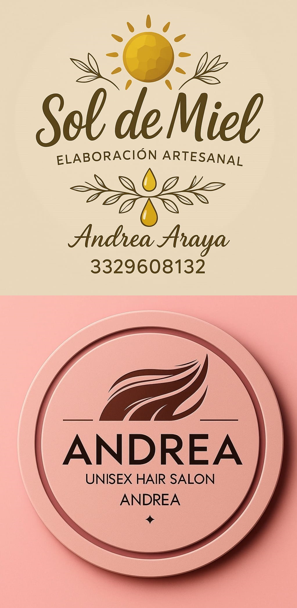 Logo Peluquería Andrea y Sol de Miel