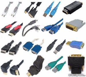 FICHAS, ADAPTADORES Y CABLES