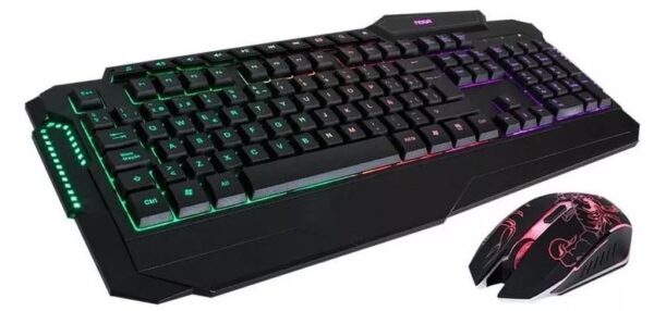 Combo Kit Gamer Noga Teclado Mouse Retroiluminado Nkb-5320