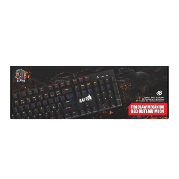 Teclado Gamer Raptor 104 CN
