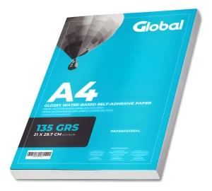 Papel Autoadhesivo Fotografico A4 X 20 Hojas Brillo Stickers Blanco 135 GRS