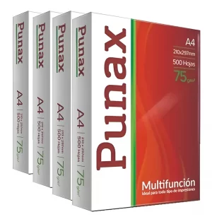 Resma de Hojas A4 75 Gr Punax