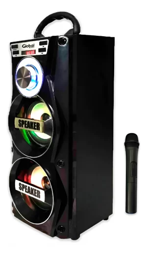 Parlante karaoke inalámbrico con luces SBL12-KARAOKE-BK