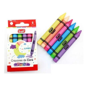 Crayones Trabi Jumbo Pastel x6u.