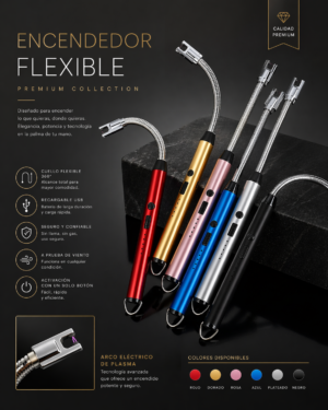 Chispero encendedor eléctrico recargable portátil