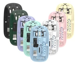 Mouse Inalámbrico MA200 Yelandar Transparente (Varios Colores)