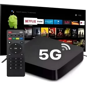 TV BOX Android TV 5G 4K control por VOZ